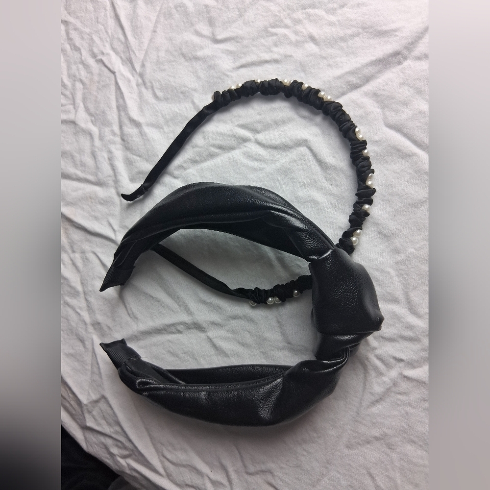 Headband Set with Pearls - Picture 2 of 3